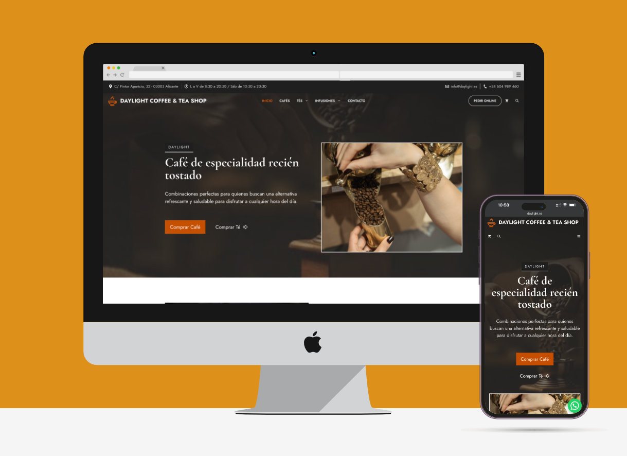 Desarrollo e-commerce de café