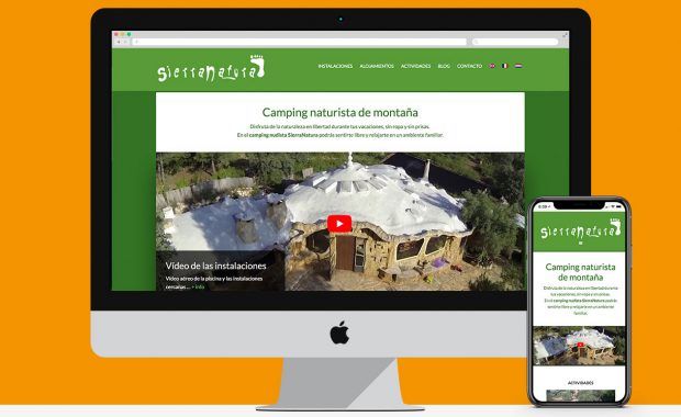 Diseño web para camping