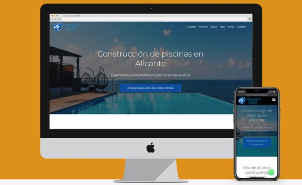 Diseño web para constructor de piscinas